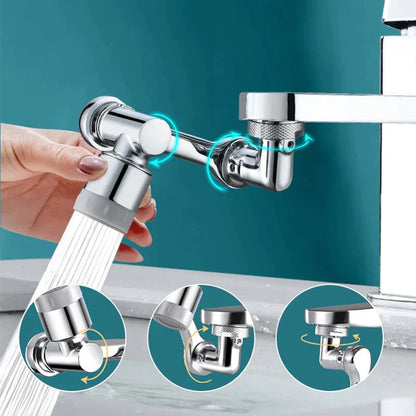 Arm Swivel Faucet Extension - 360° Rotating Kitchen Sink Tap Extender