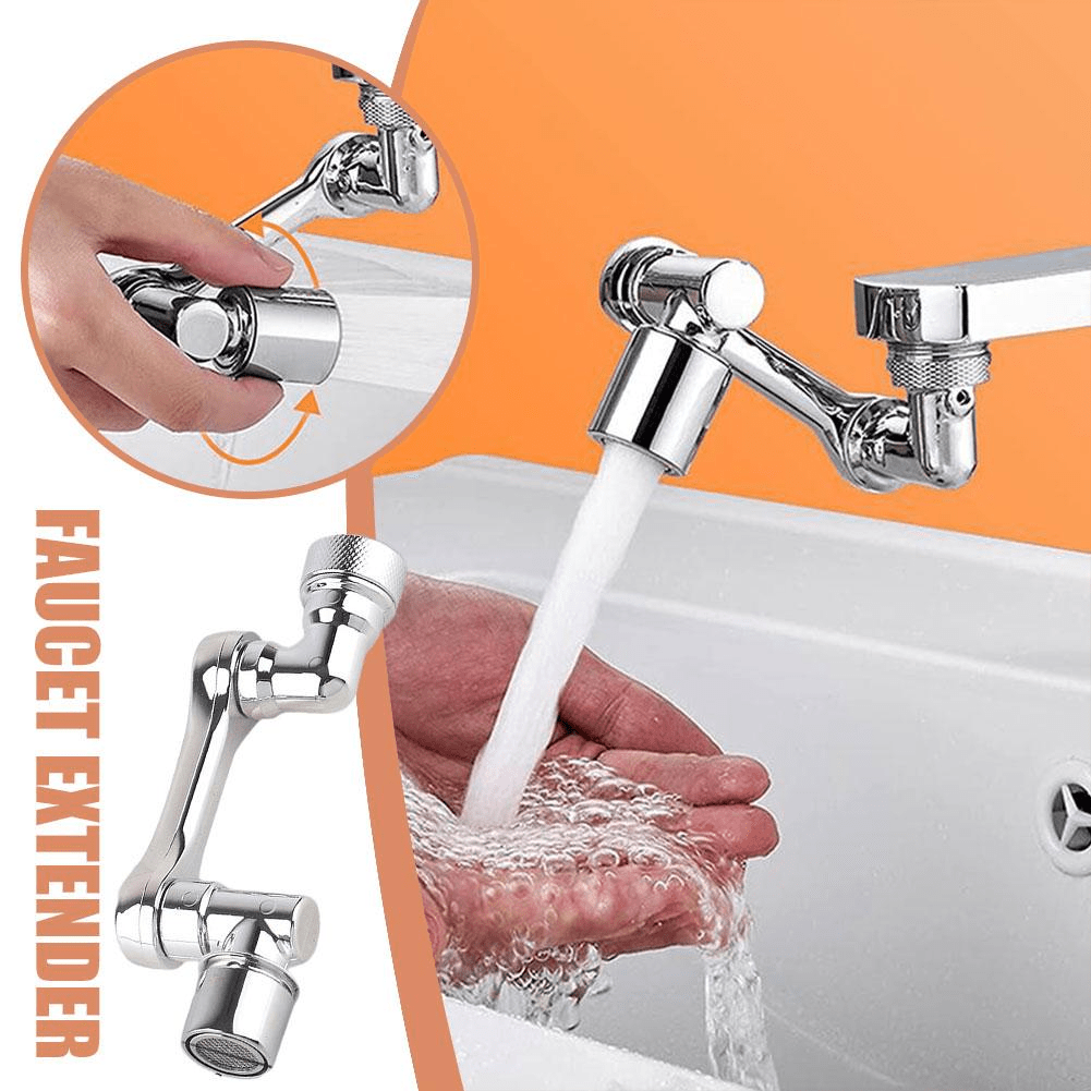Arm Swivel Faucet Extension - 360° Rotating Kitchen Sink Tap Extender