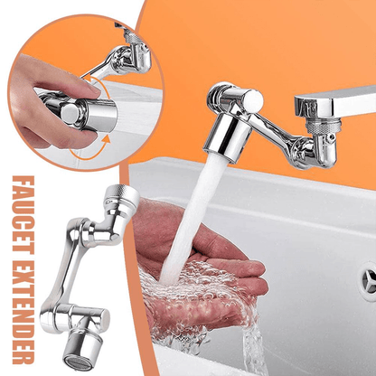 Arm Swivel Faucet Extension - 360° Rotating Kitchen Sink Tap Extender