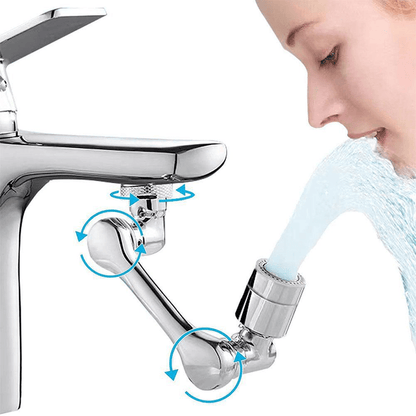 Arm Swivel Faucet Extension - 360° Rotating Kitchen Sink Tap Extender