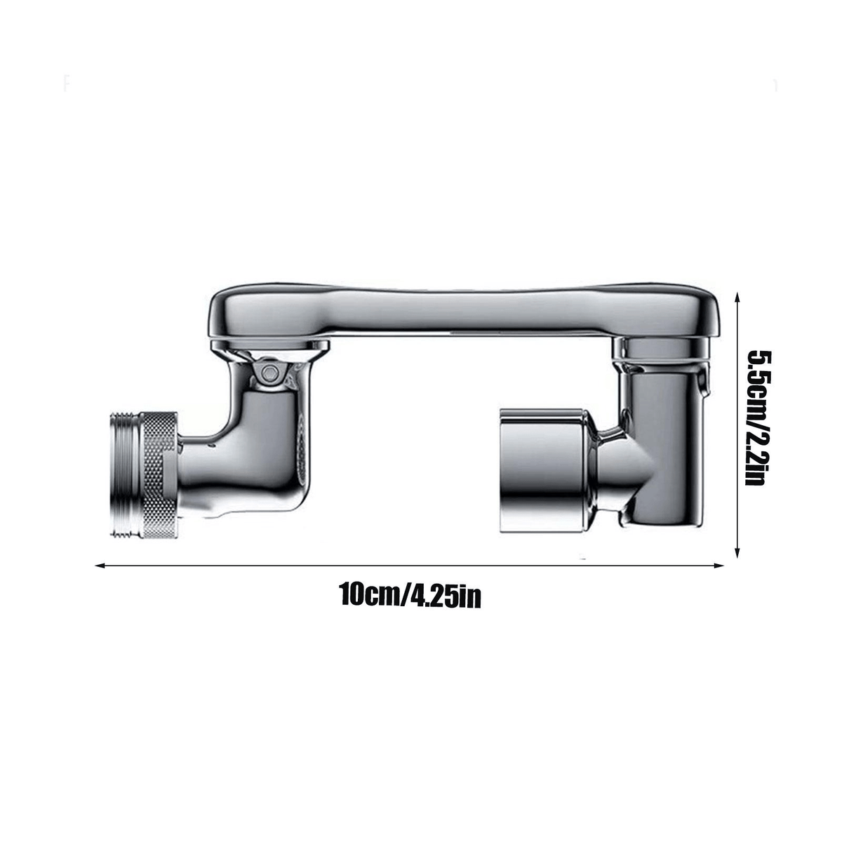 Arm Swivel Faucet Extension - 360° Rotating Kitchen Sink Tap Extender